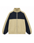 tan and blue Track wind breaker jacket
Reversible into plaid
Lined
Zipper closure
Funnel neck
ysl wind breaker jacket dupe