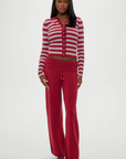 red white and blue Striped button down cardigan
Exaggerated long sleeves
Ribbed accents
Snug sculpting fit
Anti-Pilling Acrylic/Polyester/Modal/Nylon