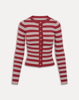 red white and blue Striped button down cardigan
Exaggerated long sleeves
Ribbed accents
Snug sculpting fit
Anti-Pilling Acrylic/Polyester/Modal/Nylon