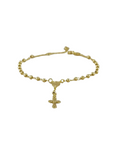 18k Gold Filled Beaded Rosary
Length: 7" with 2" extender chain
Hypoallergenic jewelry
Nickel Free
Water-resistant