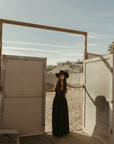 Woven maxi dress. Adjustable crisscross back straps. Back hook and eye and zipper closures. Fully lined. black maxi dress. country outfit. country dress. western outfit. western dress.