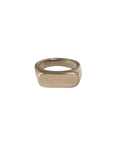 18K Gold Non-Tarnish Classic Signet Ring
18K Gold Plating
Stainless Steel
Size 7 Measurement: 0.682 Diameter/2.14 Circumference
Lead-free/Nickel-safe/Hypoallergenic/Water Resistant
silver ring