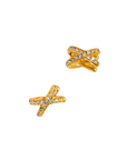 18K Gold Non-Tarnish X CZ Ear Cuff
18K Gold Plating Stainless Steel Cubic Zirconia
Measurement (L x W inch): 0.6 x 0.35
Lead-free/Nickel-safe /Hypoallergenic/Water Resistant
ear cuff
gold ear cuff