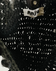 black Sequin mini purse
Inner lining
Magnetic clasp closure