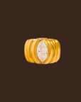 18K Gold Non-Tarnish Marquise
CZ Statement Ring
18K Gold Plating
Stainless Steel
Cubic Zirconia