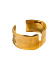 18K Gold Non-Tarnish Abstract Bold Bangle
18K Gold Plating
Stainless Steel
Inner Diameter: 2.52: / Opening: 1.4"
Lead-free/Nickel-safe/Hypoallergenic/Water Resistant