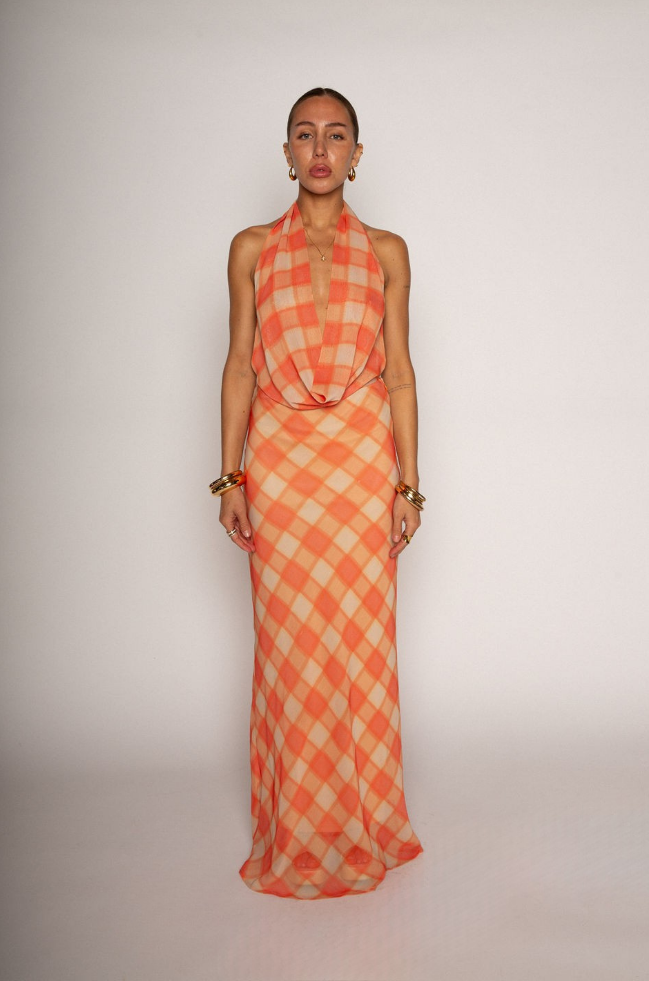 trust issues maxi dress orange White Fox Trust Issues Maxi Dress