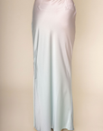 Blush ombre maxi skirt
Side slit
Elastic waistband
Side zipper closure
Unlined
pink and blue ombre maxi skirt