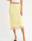 Lady Lace Midi Skirt by Rumored