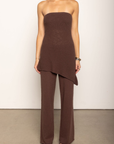 TOP
Knit asymmetrical tube top
Elastic band
Partially lined
brown asymmetrical tube top
BOTTOM
brown Knit lounge pant
Elastic waistband
fall outfit
thanksgiving outfit