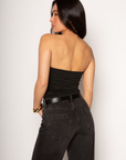 Knit tube top. Elastic neckline. Ruched elastic sides. Fully lined. black tube top. going out top. black going out top. summer top. summer outfit. going out outfit