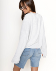 Fuzzy knit cardigan
Crewneck
Front button down closures
Long sleeves
Unlined
light grey cardigan
fall cardigan