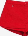 Lipstick Denim Mini Skort by For Love & Lemons - FINAL SALE