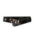 black Luxe leather fabrication with defined coin-inspired detailing
Hook closure
Cross-front closure
100% Leather
festival belt
coachella belt
stagecoach belt