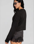 black Knit long sleeve cardigan
Rolled collar
Button down closure
Unlined
black cardigan