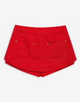 Lipstick Denim Mini Skort by For Love & Lemons - FINAL SALE