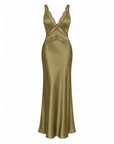 La Saison Satin Maxi Dress