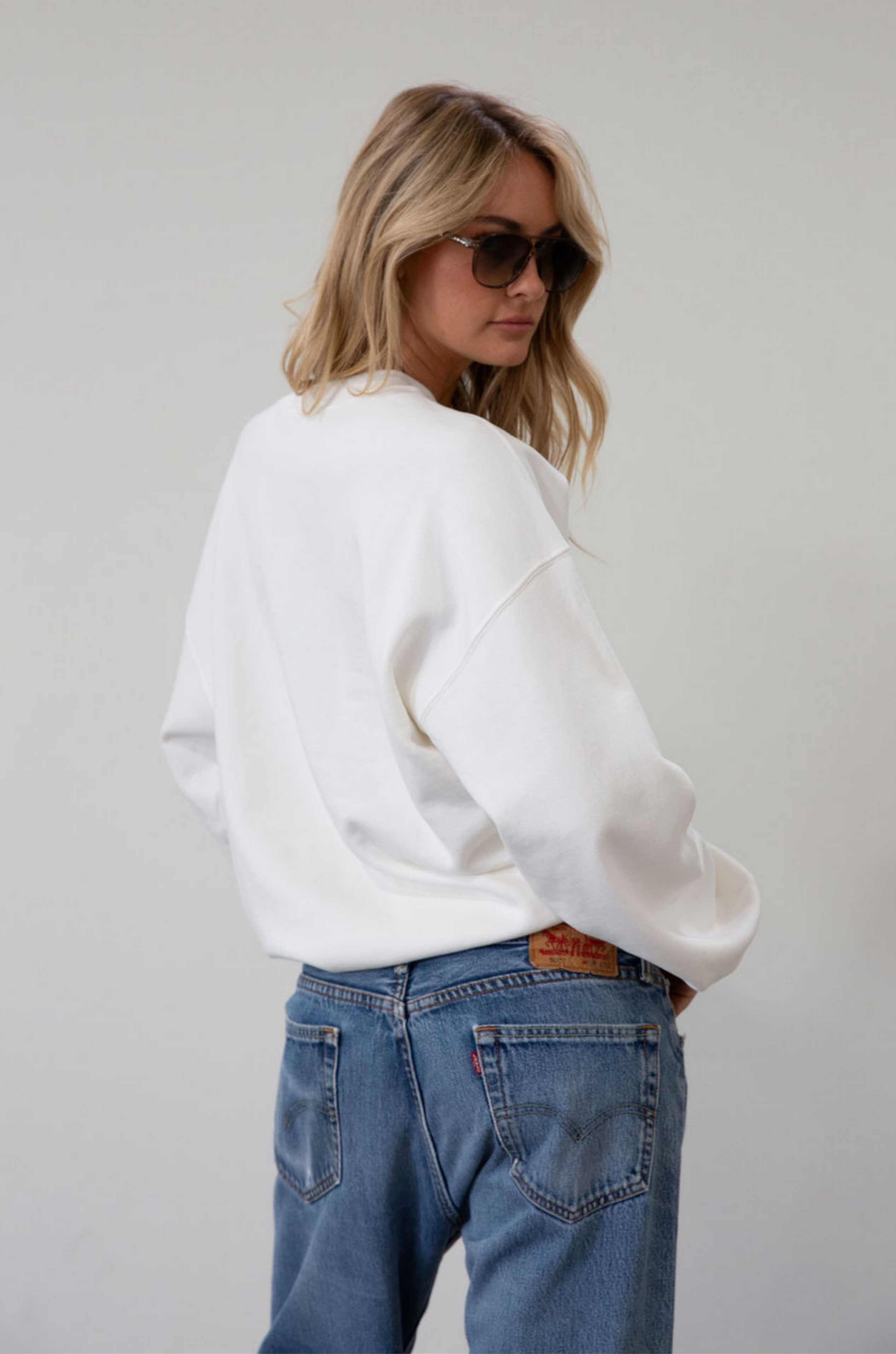 トップス rurumu: Daydream big collar shirt 23SS Ymosrh Sweatshirts For Men, Blank Shirts Mens Fleece White