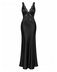 La Saison Satin Maxi Dress