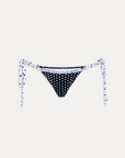 Polka dot low rise cut bikini bottom
Skimpy coverage
Adjustable string side ties for a customizable fit
Special ruffle details
ruffle polka dot frankies bikini