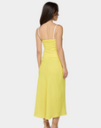yellow Polka dot midi skirt
Side zipper closure
Unlined