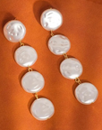 18K Non-Tarnish Pearl Drop Earring
18K Gold Plating Stainless Steel
Faux Pearl Measurement: 3.1inx0.63in
Lead and Nickel Free
Hypoallergenic
Water Resistant
