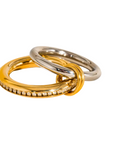 18K Gold Non-Tarnish
Multi Stack CZ Band Ring
8K Gold Plating Stainless Steel
Size 7 Measurement: 0.682 Diameter/2.14 Circumference
Size 8 Measurement: 0.71 Diameter/2.24 Circumference
Lead and Nickel Free
Hypoallergenic
Water Resistant