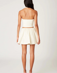 cream Poplin halter corset top
Deep V neckline
Scallop edge trim
Hook & eye detail at front
Side zipper closure
summer top
spring top