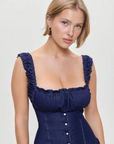 Christa Ruffle Mini Dress by Frankies Bikinis