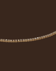 18k Gold filled tennis bracelet with 1.2mm cubic zirconia stones
fake diamond bracelet