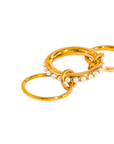 18K Gold Non-Tarnish Multi Stack Pearl Band Ring
18K Gold Plating
Stainless Steel
Size 8 Measurement: 0.714 Diameter/2.24 Circumference
Lead-free
Nickel-safe
Hypoallergenic
Water Resistant