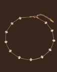 Petite dainty pearl necklace
18K Non-Tarnish
18K Gold Plating
Stainless Steel
Faux Pearl Pendant: 0.28"
Chain Length:14.76"
Extension Length:1.96"
Lead and Nickel Free
Hypoallergenic
Water Resistant