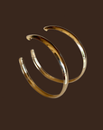 18k Gold filled 50mm hollow C-hoop earrings
gold hoop earrings