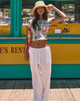 Woven pants. Elastic waist with drawstring closure. Side pockets. Unlined. white linen pants. white woven pants. throw on pants. beach pants. beach cover up. european summer. Cute casual outfit. Cute casual pants. beach outfit