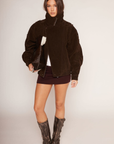 brown Knit mini skirt
Inner shorts lining
Elastic waistband
Lined