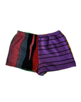 Striped printed towel short
Elastic waistband
Unlined
Up-cycled
Each towel is up-cycled - there may be imperfections