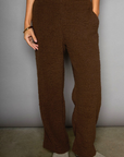Faux sherpa pant. Unlined. teddy bear sherpa pant. cozy lounge outfit. fall outfit. winter outfit. lazy at home outfit