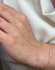 Brooke Gold Filled Hand Chain by LUNA B