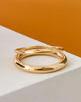 18K Gold Non-Tarnish Classic Double Band Ring
18K Gold Plating Stainless Steel
Size 7 Measurement: 0.682 Diameter/2.14 Circumference
Size 8 Measurement: 0.714 Diameter/2.24 Circumference
Lead and Nickel Free
Hypoallergenic
Water Resistant