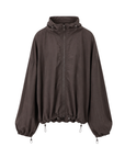 brown Windbreaker long sleeve jacket
Zip up closure
Rollable hood with zip closure
Adjustable drawstring hem and sleeve hem
Partially lined
fall transition outfit