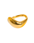 18K non-tarnish classic wavy band ring
18K gold plating stainless steel
Size 7 measurement: 0.682 Diameter/2.14 Circumference -
Lead and Nickel Free
Hypoallergenic
Water Resistant