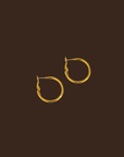 gold hoop earrings