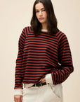 Stripe Vintage Sweatshirt Top by Daydreamer - FINAL SALE
