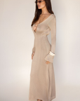 tan Crochet knit maxi dress
Long sleeves
Front ring detail
Low back with tie closure
Unlined
beach cover up
beach vacation dress
nice vacation outfit inspo