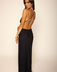 black Mesh maxi dress
Cowl neck
Adjustavle crossback straps
Front O ring
Side high slit
Partially lined
going out maxi dress
Miami maxi dress