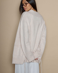 Fuzzy marled knit cardigan. Open front. Long sleeves. Front pockets. tan robe cardigan. cream robe cardigan. cute comfy outfit. cream cardigan. winter cardigan. fall cardigan