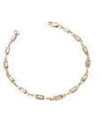 Delicate 18k Gold Filled Opal Bracelet
Lab Made Opals
Hypoallergenic jewelry
Nickel Free
Water resistant
Length: 7"