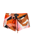 Wrap shorts create a soft, petal-like hem, offering the romance of a mini skirt with the ease of a short.
Crafted from our high-sheen viscose satin for a silk-like drape against the skin.
Adjustable waist tie
swim coverup