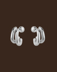 18k Gold plated stainless steel double hoop design earrings
Post back closure.
Size: 20 mm
Water&Tarnish Resistant
Hypoallergenic
18k Gold Plated Stainless Steel
silver earrings