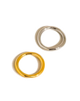 18K gold non-tarnish double two tone ring
18K gold plating stainless steel silver plating
Size 7 measurement: 0.682 Diameter/2.14 Circumference
Lead and Nickel Free
Hypoallergenic
Water Resistant
gold and silver stacked double ring
